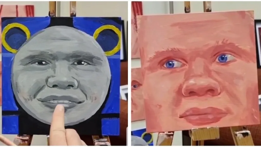 Художник рисува Арлинг Холанд всеки ден
