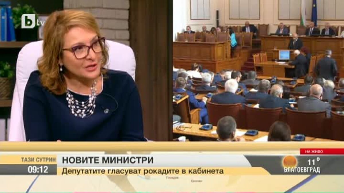Проф. Антоанета Христова за рокадите в кабинета