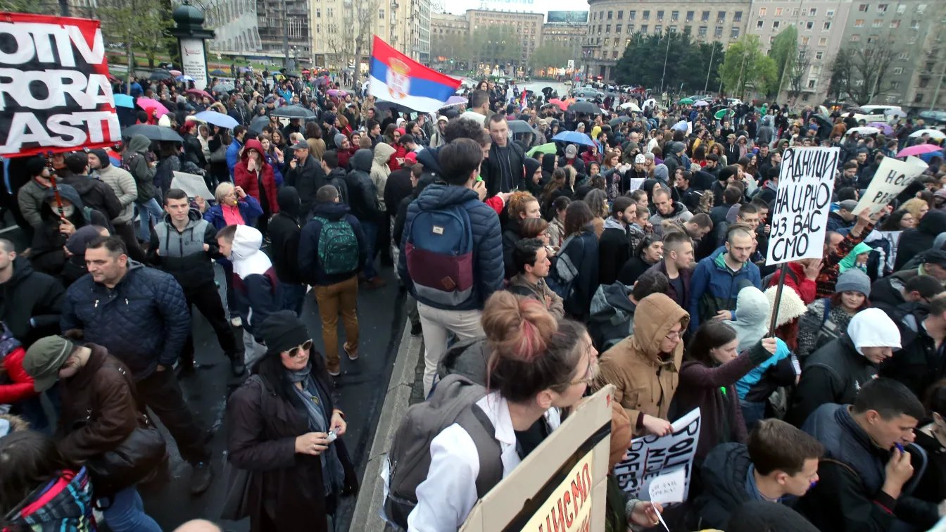Хиляди сърби отново събраха на протест срещу Александър Вучич