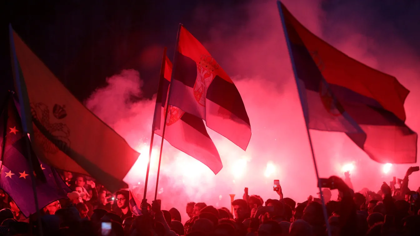 Хиляди отново протестираха в Белград срещу Александър Вучич