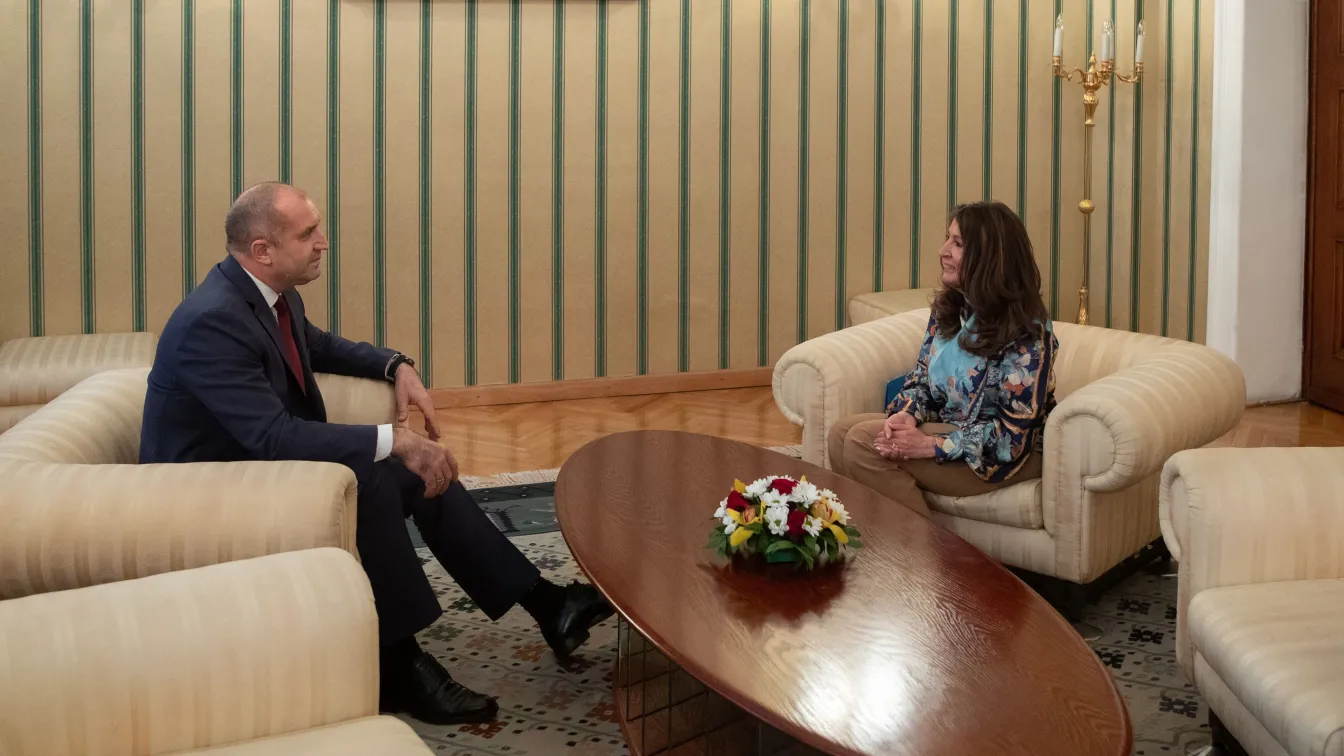 Президентът Радев се срещна с американския посланик Херо Мустафа 