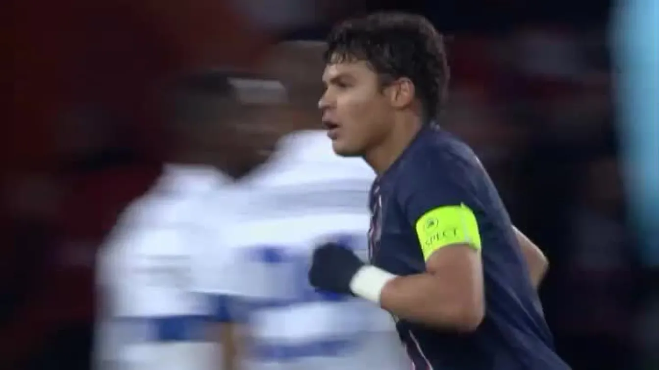 ПСЖ - Порто 1:0, Тиаго Силва (29)