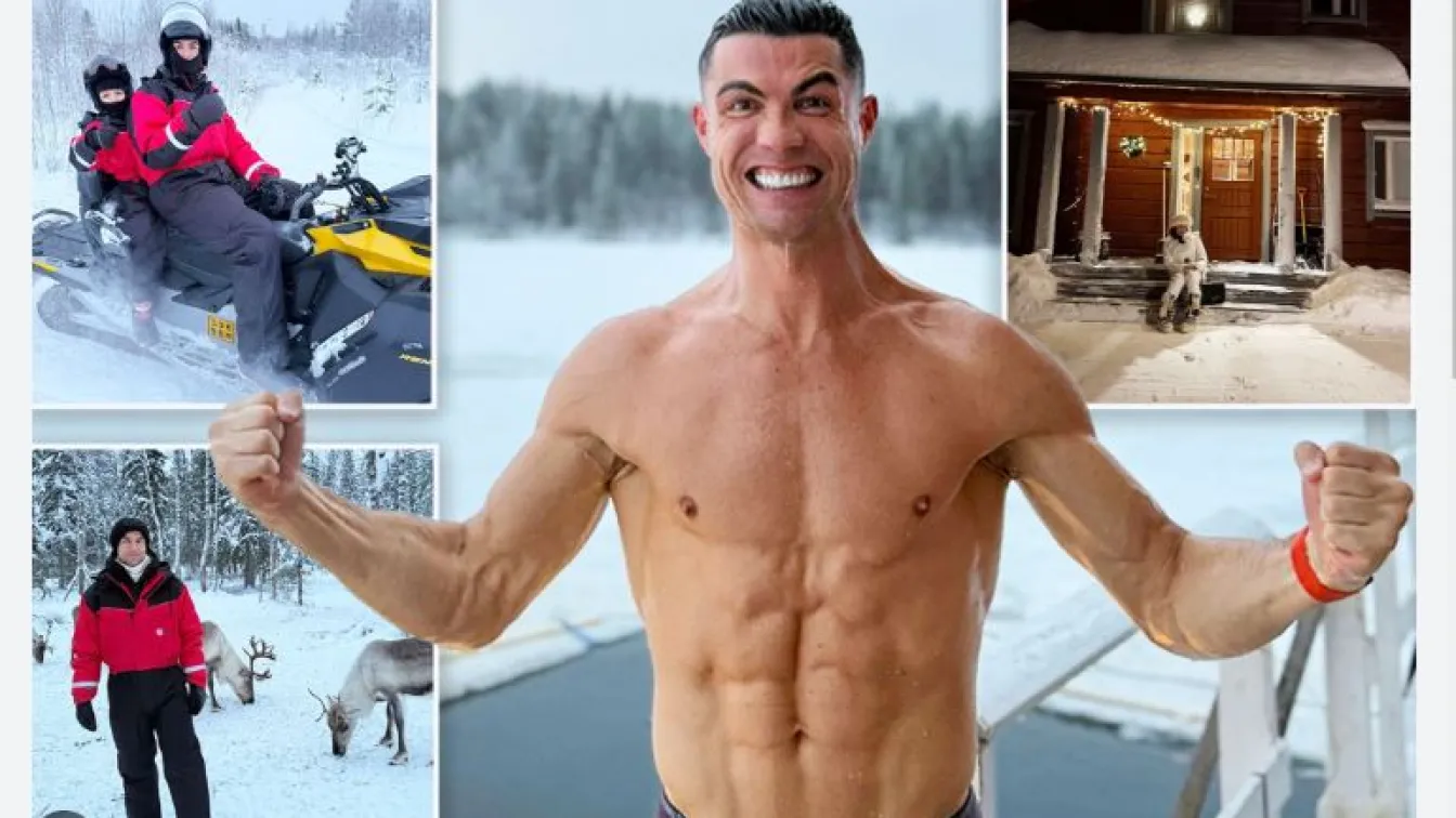 HAPPY CRIS-MAS: Роналдо и Джорджина при мечките и елените
