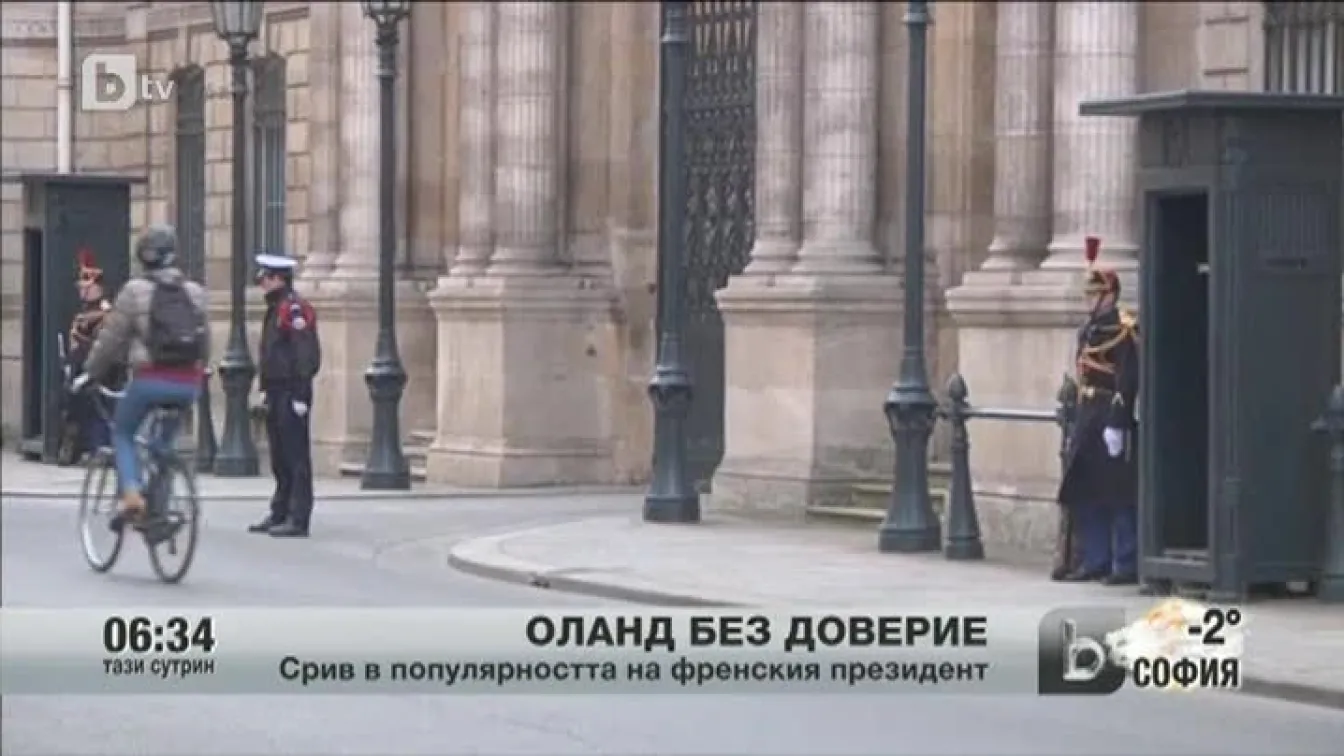 Срив в популярността на френския президент