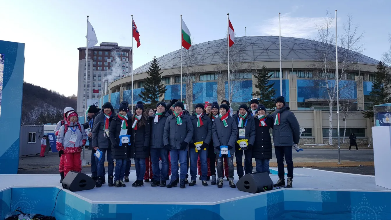 Издигнаха българското знаме в ПьонгЧанг