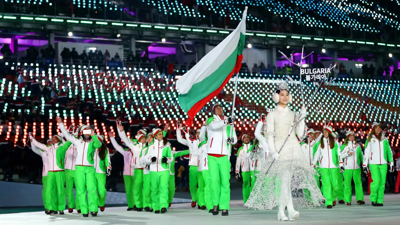 Българският флаг в Пьонгчанг (ГАЛЕРИЯ)