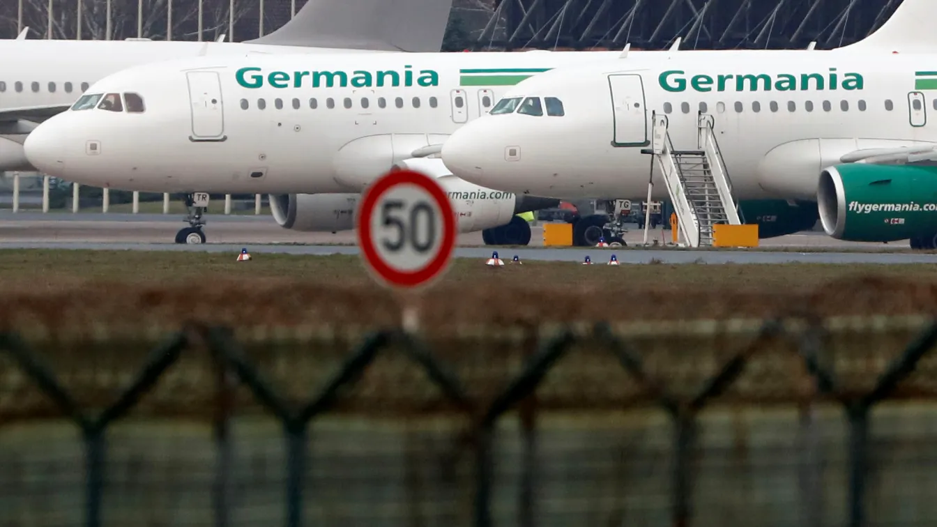 Авиокомпания Germania фалира и отмени всичките си полети