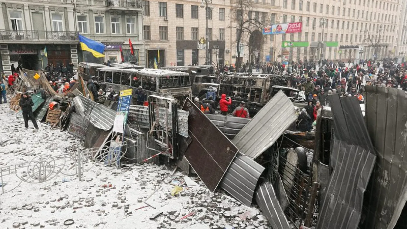 Конфронтацията между управляващи и протестиращи в Украйна се пренесе в Лвов