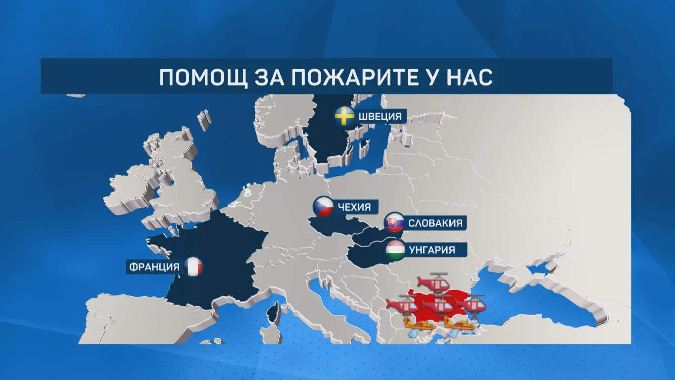Европейска солидарност срещу пожарите у нас: Хеликоптери от четири държави вече действат