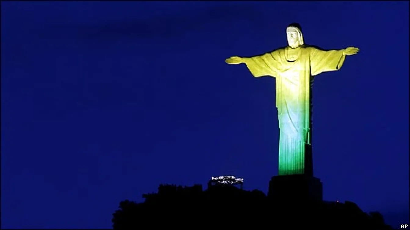 Исус Христос в подкрепа на бразилските национали