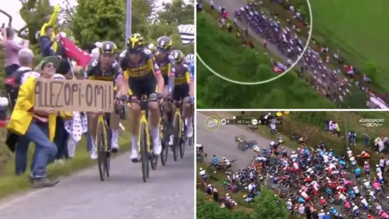 Френската полиция издирва фенката, предизвикала масовото падане на Тур дьо Франс