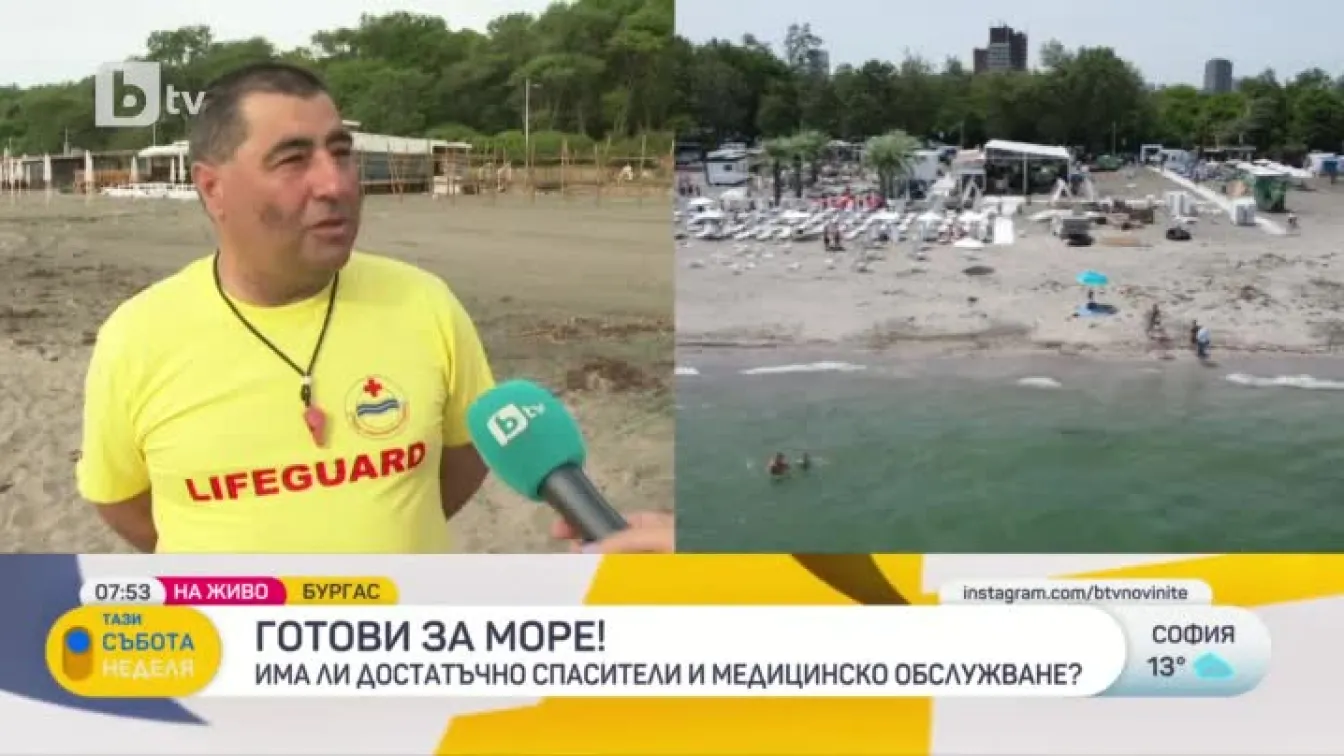 Има ли достатъчно спасители и медицинско обслужване в морските ни курорти?