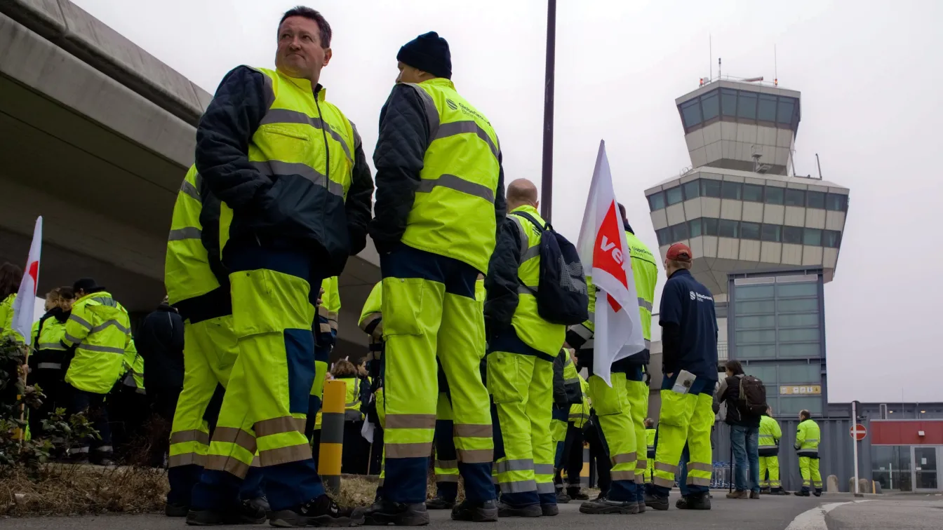 Летищната стачка в Германия увеличава мащабите си