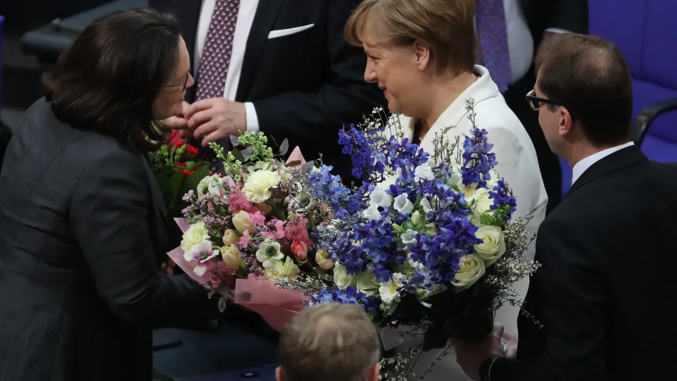 Германският парламент преизбра канцлера Ангела Меркел за четвърти мандат 