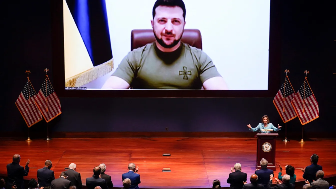 Зеленски към Конгреса на САЩ: Мислете за Украйна като за Пърл Харбър и 11 септември
