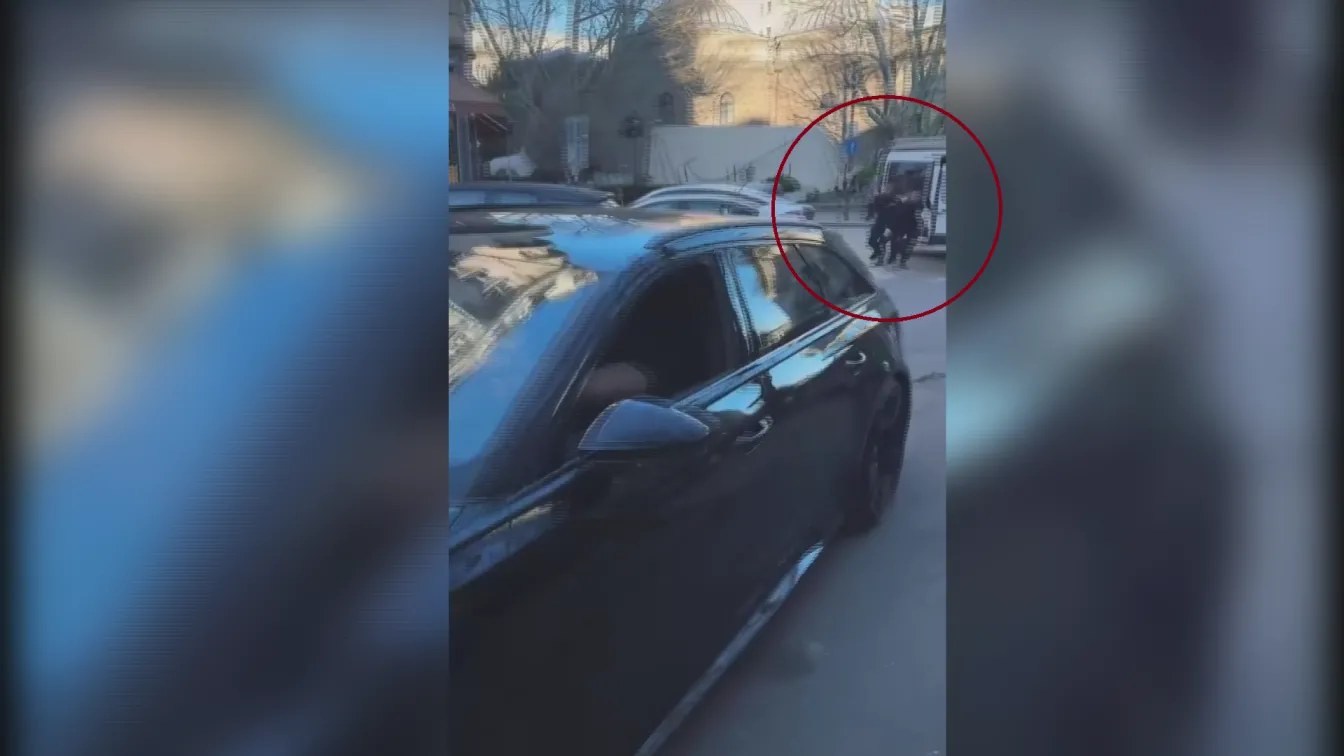 Видео улавя моменти преди ареста в центъра на София