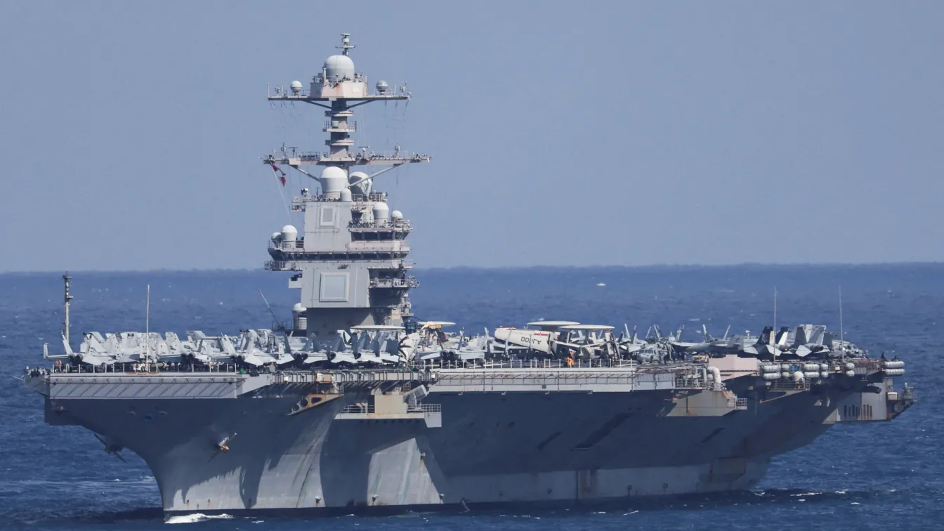 Американският самолетоносач USS Gerald R. Ford прекратява операциите срещу Иран след пожар на борда