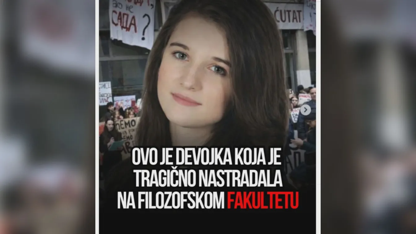 Смъртта на студентка в Белград: 