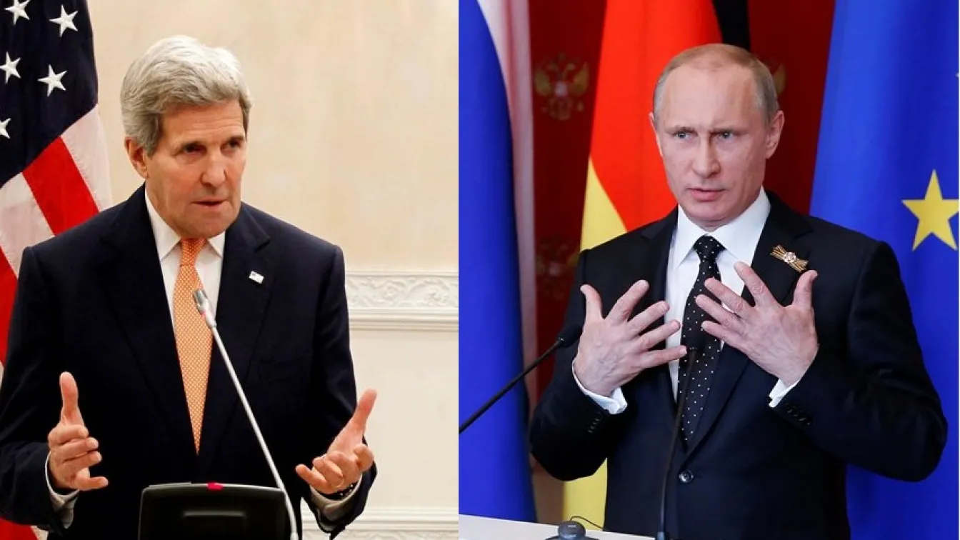 Джон Кери се среща с Владимир Путин в Сочи