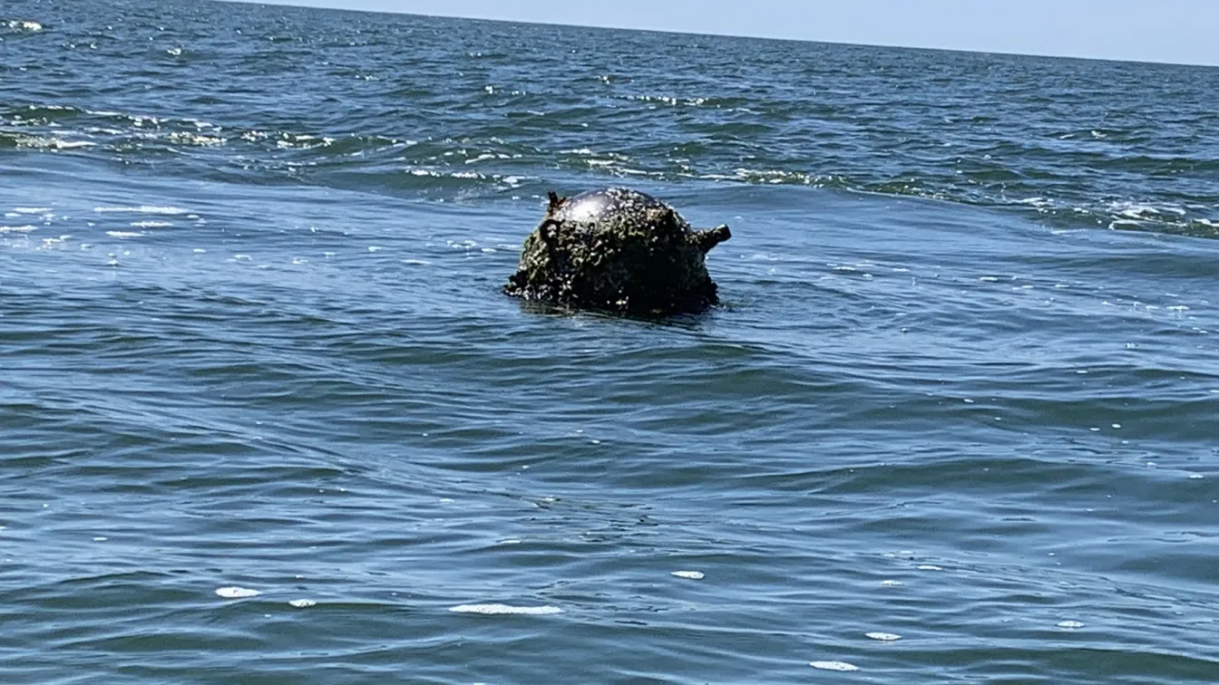 Морска мина близо до местността Паша дере (СНИМКИ)
