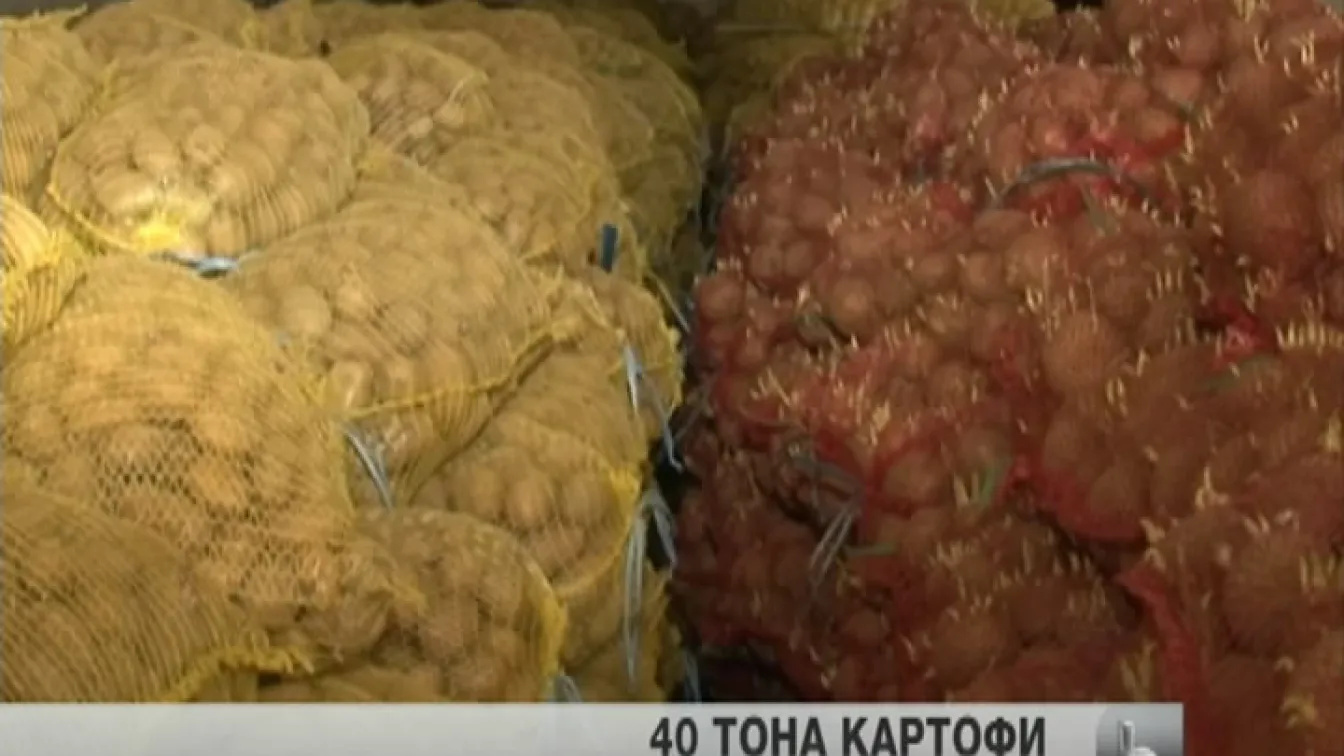 40 тона задържани картофи