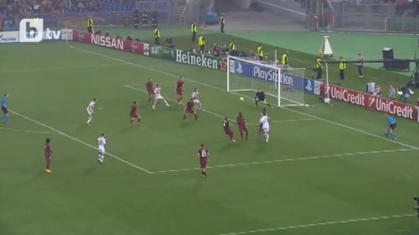 Робен бележи за Рома 0:1 Байерн (ВИДЕО)