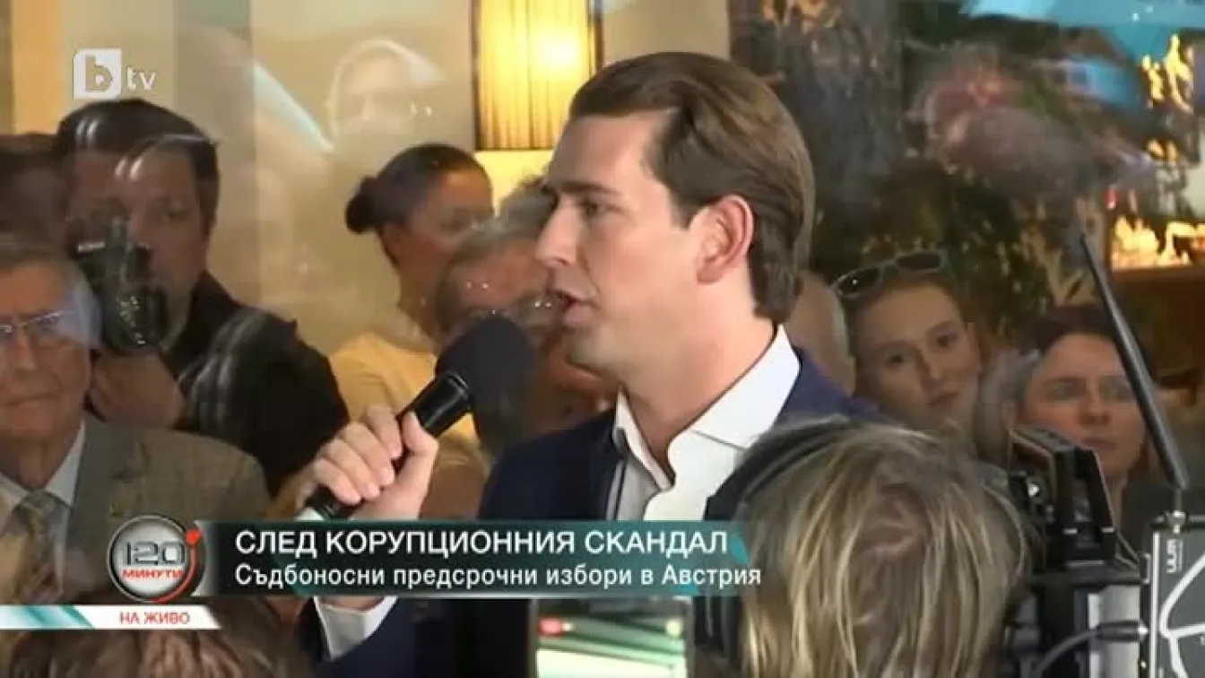 Себастиян Курц печели изборите в Австрия след скандала с Хайнц-Кристиан Щрахе