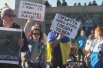 Протест в Бургас срещу войната в Украйна и насилието над мирни граждани 