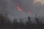 Пожарът край санданско село е ограничен, няма опасност за хората