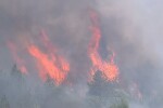 Пожарът в С. Македония е все по близо до България