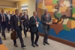 Руската делегация след края на срещата Тръмп-Путин: 