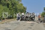 Микробус с мигранти катастрофира край шабленското село Божаново (СНИМКИ)