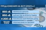 Бюджетната комисия не разгледа предложението минималната заплата да стане 850 лв.