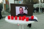 Бдение в памет на убития в Кюстендил Валери Дъбов 