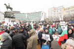 Протест срещу зеления сертификат пред парламента 