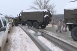 Катастрофа с военни камиони край Враца 