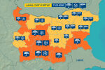 Опасно време във вторник: Значителни валежи от сняг и дъжд в половин България