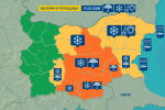 Оранжев код за 9 области за интензивни валежи от сняг и дъжд в събота – 21 февруари