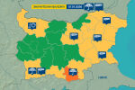 Внимание: Жълт код за значителни валежи е обявен в цяла Южна България