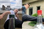 Джейсън Стейтъм и Конър Макгрегър в #BottleCapChallenge – новата мода сред звездите