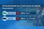 Засега се отлага забраната стари коли да влизат в идеалния център на София