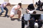 Патешко ходене, извити ръце и показност: Баку публикува кадри на задържани руснаци в отговор на Москва (ВИДЕО)