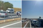 Верижна катастрофа на АМ „Тракия“ блокира движението към Бургас (СНИМКИ)