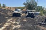 Камион, бус и две коли изгоряха при пожар в Шумен (СНИМКА)