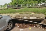 Велоалея се срути върху паркирали автомобили във Варна