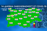 Област София-град отново е в жълта зона по заболеваемост от COVID-19