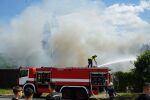 Пожарът във Варна е потушен: Изгоря борса за строителни материали