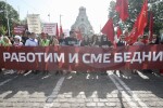 Протест на 1 май: БСП тръгна на шествие срещу корупцията и бедността (СНИМКИ)