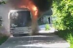 Български автобус се запали в Гърция