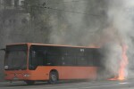 Автобус се запали до Орлов мост (ВИДЕО, СНИМКИ)